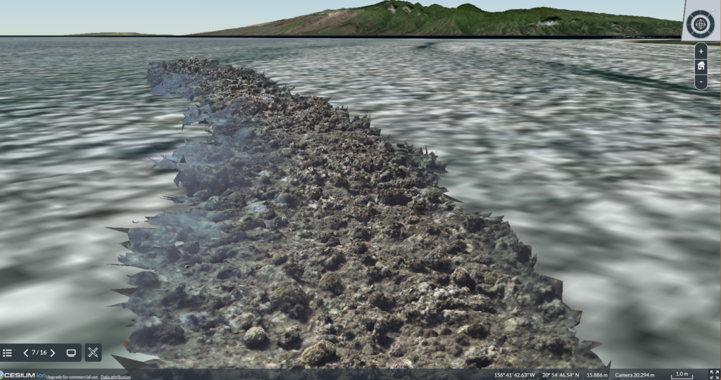 3D Map of reef conditions before the Lahaina fire.